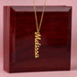 Custom Name Necklace in Gold or Silver