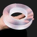 Nano Tape - Double Sided, Transparent, Reusable, Waterproof Adhesive Tape - Cleanable - for Kitchen, Bathroom, Office, Bedroom